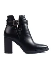 Amiatex Stylové černé dámské kotníčkové boty płaski + Ponožky Gatta Calzino Strech, černé, 36