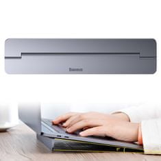 shumee Stojan na notebook MacBook ultra tenký skládací samolepicí hliníkový tmavě šedý