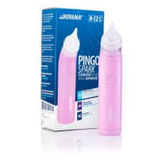 Novama Pingo Spark NS22 Pastel Pink Nosní odsávačka s osvětlenou špičkou, růžová