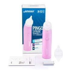 Novama Pingo Spark NS22 Pastel Pink Nosní odsávačka s osvětlenou špičkou, růžová