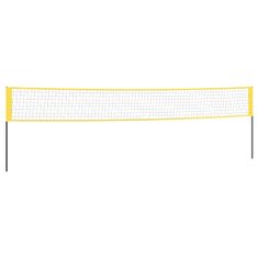 Vidaxl Badmintonová síť žlutá a černá 600 x 155 cm PE tkanina