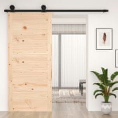 Vidaxl Posuvné dveře 90 x 1,8 x 204,5 cm masivní borové dřevo