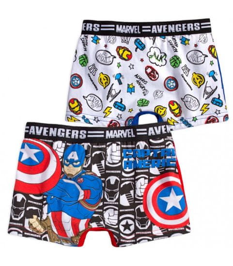 Avengers Chlapecké boxerky Avengers Kapitán Amerika 2ks 2-8 let