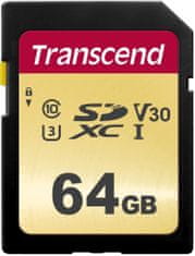 Transcend SDXC 500S 64GB UHS-I U3 (TS64GSDC500S)