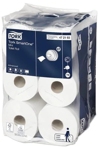 Tork Toaletní papír Advanced SmartOne Mini T9, 2 vrstvy, 12ks, 112m