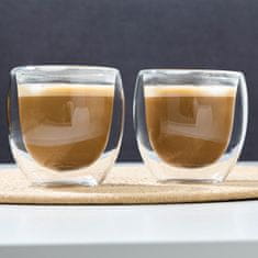 Haushalt Haushalt international Dvoustěnná sklenice Cappuccino, 250 ml, 2 ks
