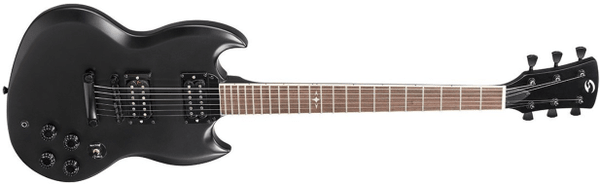  gyönyörű elektromos gitár soundsation SH-HR200-MBK nagy rezonáns mahagóni test standard menzura hangerő hangszínszabályzó 