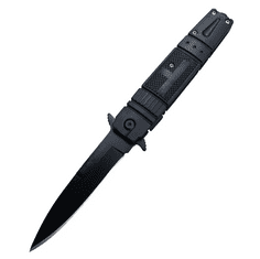 Myslivecký taktický nůž FINKA 22 cm, černý T-081