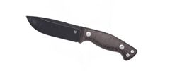 Fox Knives FX-105 MB Tokala lovecký nůž 11,6 cm, hnědá, Micarta, kožené pouzdro