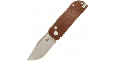 Fox Knives BF-758 MIB BLACK NU-BOWIE kapesní nůž 6 cm, Stonewash, hnědá, Micarta