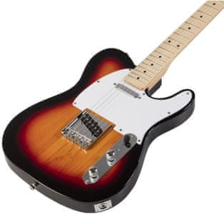 krásná elektrická kytara soundsation TWANGER-M velké rezonantní tělo z laminovaného lipového dřeva standardní menzura ovládání volume tone