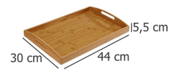 Zeller Snídaňový Podnos BAMBOO, 40x 31x 5,5cm