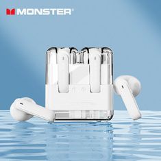 Monster Bezdrátová sluchátka XKT12 TWS bílá