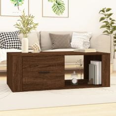 Vidaxl Konferenční stolek hnědý dub 100x50,5x35 cm kompozitní dřevo