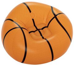 Nafukovací puf ve tvaru basketbalového míče 114 x 112 x 66 cm