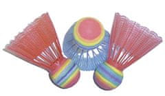 Badmintonové raketky/koule Spartan 3 ks. Neon