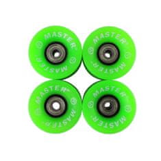 MASTER Skateboardová kolečka 60 x 45 mm - zelená