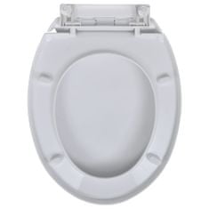 Vidaxl WC sedátka s funkcí pomalého sklápění 2 ks bílá plastová