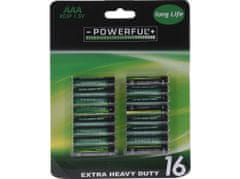 Baterie EXTRA HEAVY DUTY AAA (16ks)