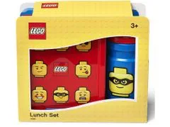 LEGO Box svačinový 20x17,3x7,1cm+láhev 390ml,PP+silikon ICONIC CLASSIC sada 2díl.