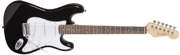  krásná elektrická kytara soundsation RIDER GP velké rezonantní tělo z laminovaného lipového dřeva standardní menzura ovládání volume tone 
