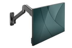 Digitus Nástěnný držák pro monitory s jednou plynovou pružinou, 32", max. 9 kg, černý VESA 75x100
