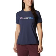 Columbia Tričko tmavomodré S Sun Trek SS Graphic Tee