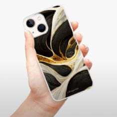 iSaprio Silikonové pouzdro - Black and Gold pro Apple iPhone 13 mini