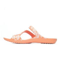 Crocs Pantofle oranžové 36 EU Kadee Ii Graphic Sandal
