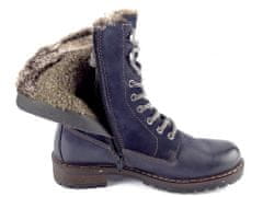 kotníková obuv 022H18 tmavě modrá 38