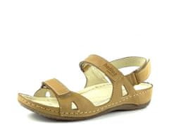 Helios komfort sandály 205 světle hnědá 39