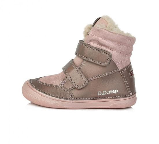 D-D-step D.D.step dětská zimní obuv W078 758E Bronze