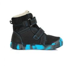 D-D-step dětská zimní obuv W 068 363 B černá 27