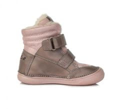 D-D-step dětská zimní obuv W078 758E Bronze 36