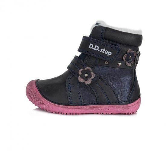 D-D-step Dětská zimní obuv D.D.step W063-580 modrá
