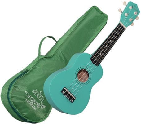 akustické sopránové ukulele Soundsation 12 pražců javor abs plast otevřená ladicí mechanika obal pro začátečníky