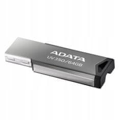 Adata Pendrive UV350 64 GB stříbrno-černý