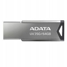 Adata Pendrive UV350 64 GB stříbrno-černý