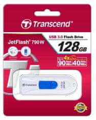 Transcend Pendrive JetFlash790 128 GB bílý