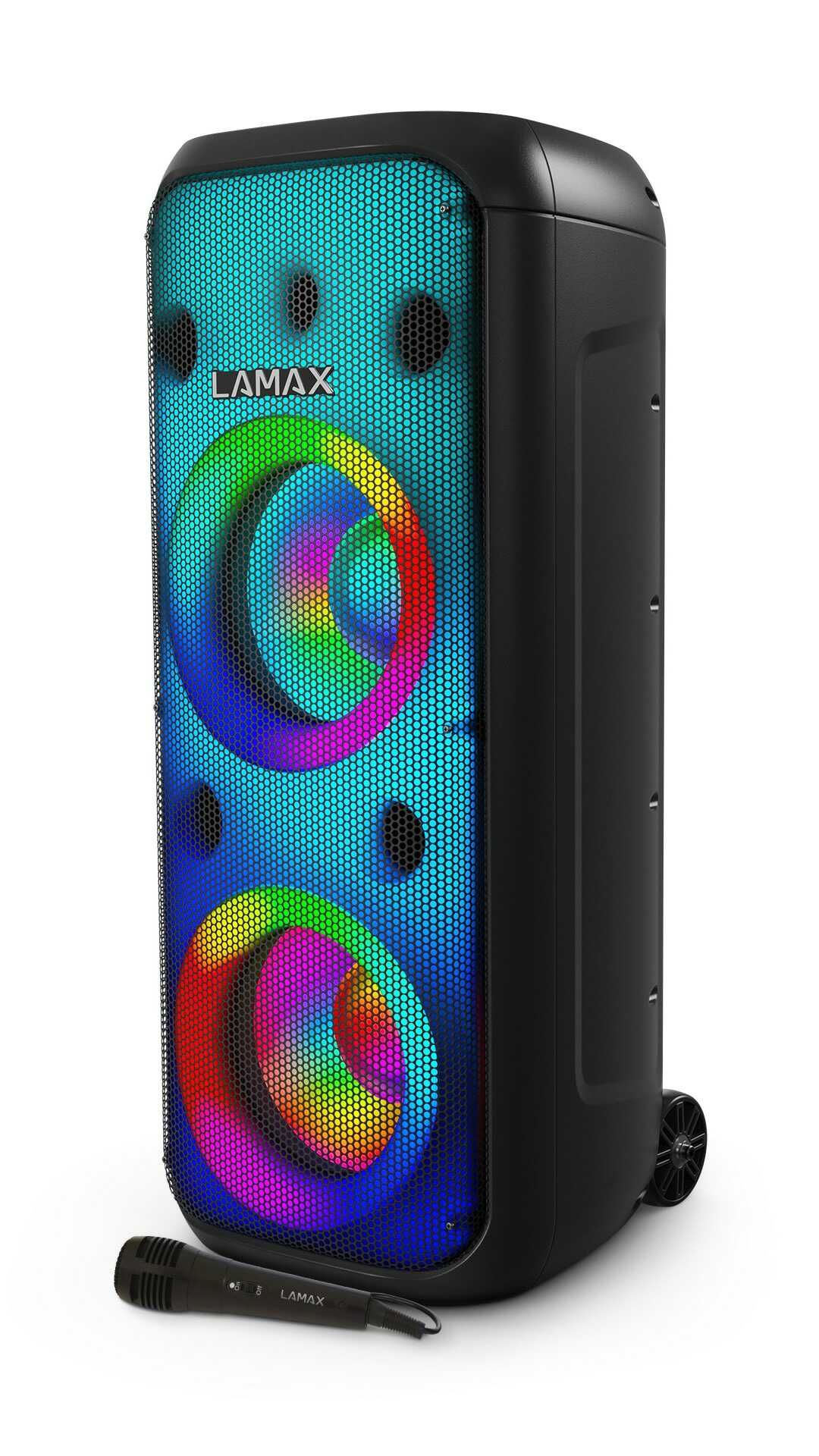  partyreproduktor lamax partyboombox 700 masivní hudební výkon senzační zvuk světelná show baterie odolnost vodě usb sd slot karaoke