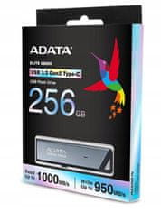 Adata Pendrive Elite UE800 USB 3.1 Typ C 256 GB stříbrná