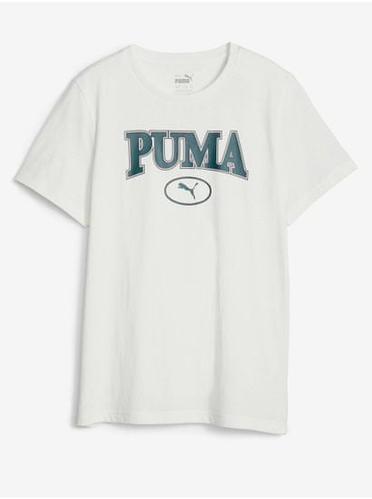 Puma Krémové klučičí tričko Puma Squad