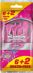 Wilkinson Sword Extra3 Beauty 6+2's dámské jednorázové žiletky (7007044B)