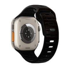 X-Site Řemínek pro Apple watch silikonový sportovní 42/44/45/49mm černý