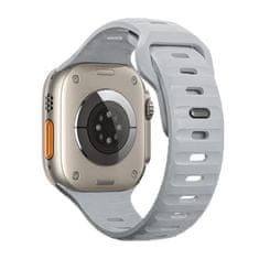 X-Site Řemínek pro Apple watch silikonový sportovní 42/44/45/49mm šedý