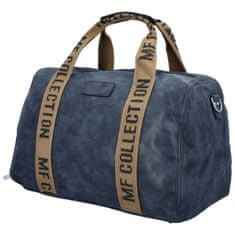 MaxFly Cestovní dámská koženková kabelka Gita, tmavě modrá