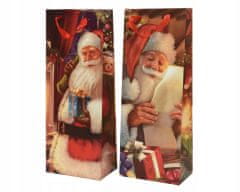Kaemingk Vánoční taška na láhev se Santa Clausem