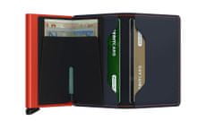 Secrid Modrá peněženka SECRID Slimwallet Matte Nightblue & Orange