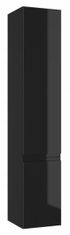 Deftrans Závěsný koupelnový podstavec lesklý černý 30 cm Modus