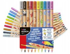Kidea Trojhranné tužky Olo 10 barev